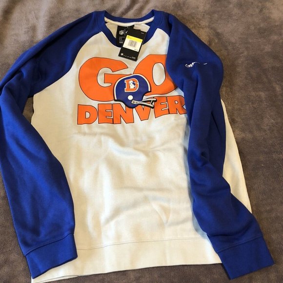Nike Other - NWT Nike NFL Denver Broncos Retro Sweater Sz Small